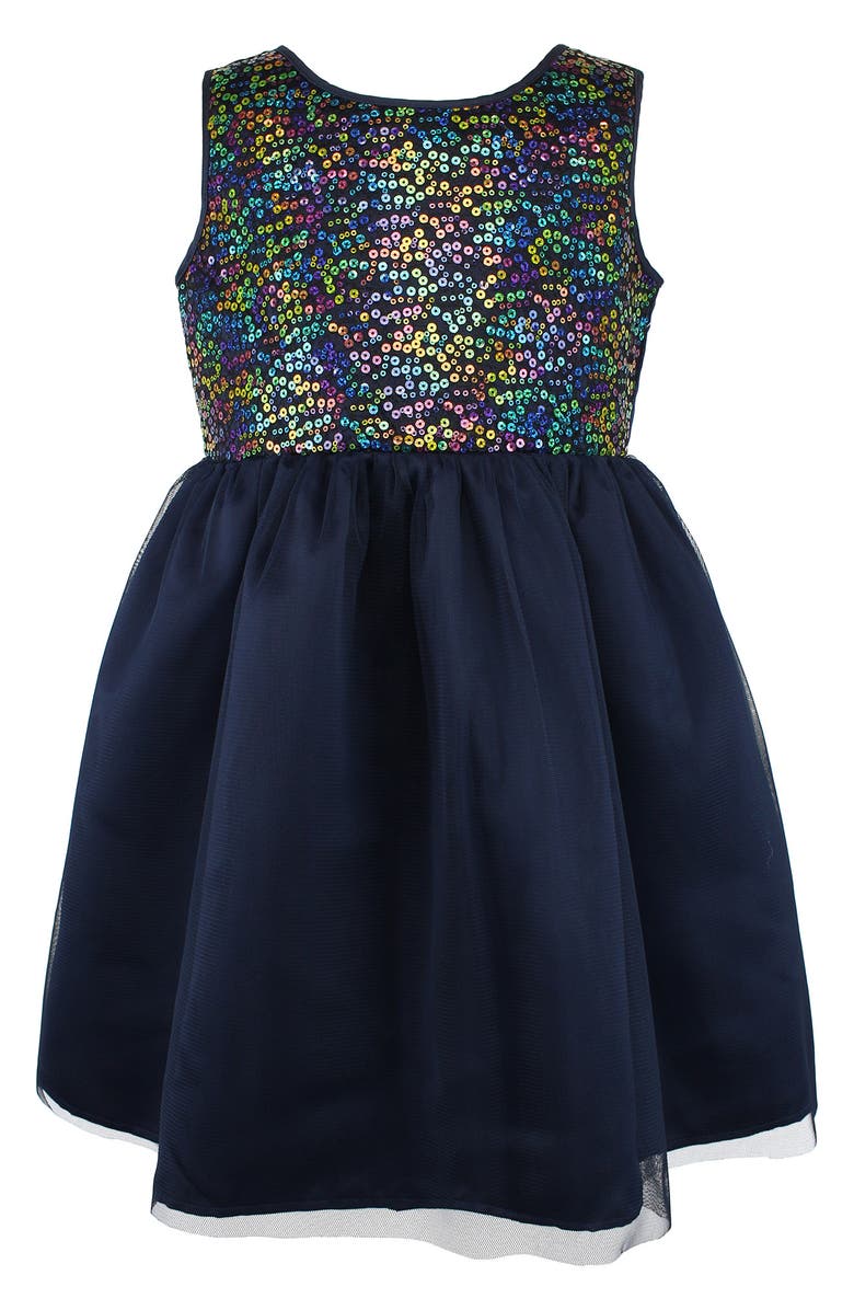 Popatu Kids' Sequin Bodice Tulle Dress, Main, color,