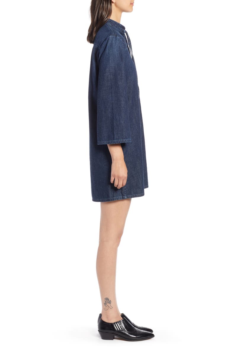 Fable Denim Shift Dress, Alternate, color, FINNIAN