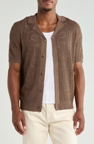JASON WU Open Knit Short Sleeve Shirt