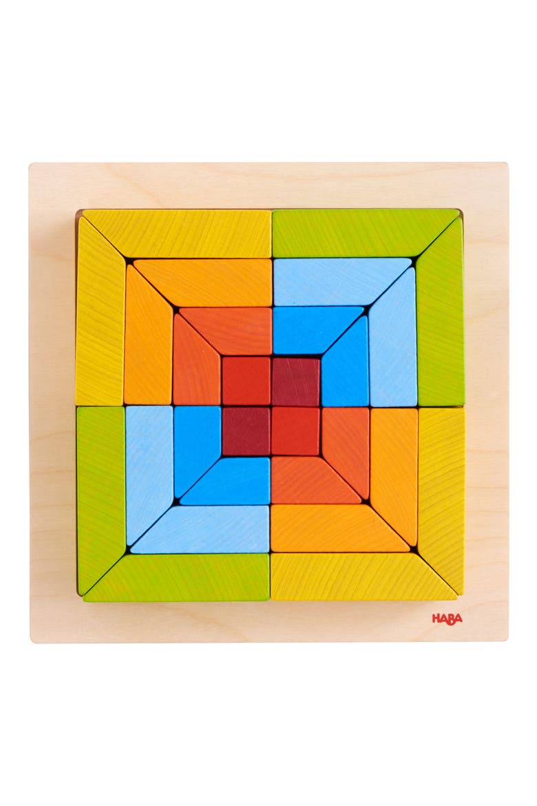 Creative Stones 3D Wooden Arranging Blocks, Alternate, color, MULTI