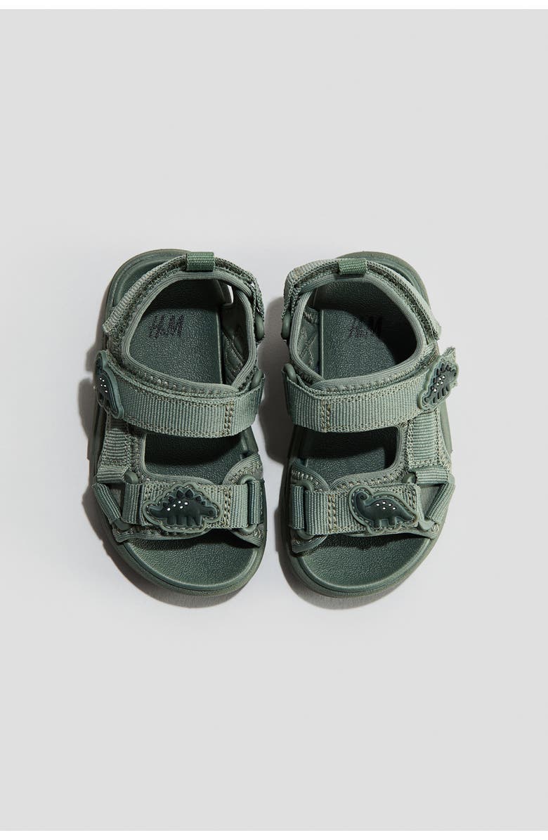 H&M Scuba Sandals, Alternate, color, Green