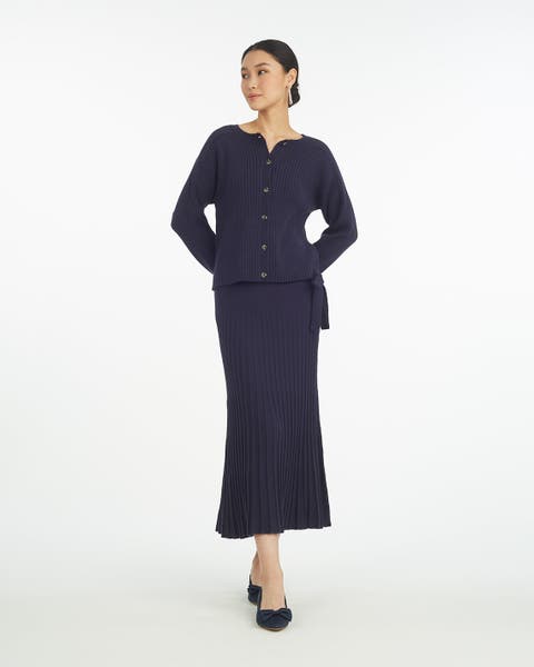 Luxe Pleated Maxi Skirt