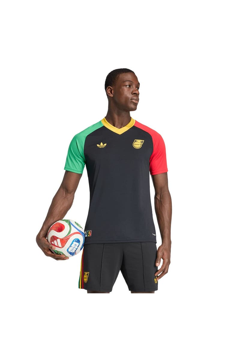 Men's adidas Black Jamaica National Team 2026 Pre-Match Training Jersey, Main, color, Black