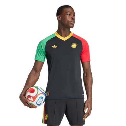 Men's adidas Black Jamaica National Team 2026 Pre-Match Training Jersey