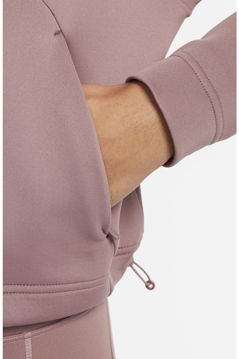 Dri-FIT Prima Half Zip Pullover, Alternate, color, SMOKEY MAUVE/ BLACK