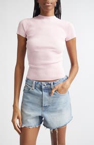 Alexander Wang Jacquard Logo Rib Sweater