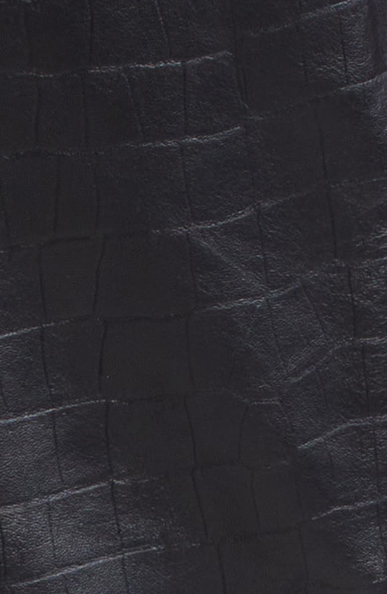 Fear of God Croc Embossed Leather Forum Pants, Alternate, color, Black