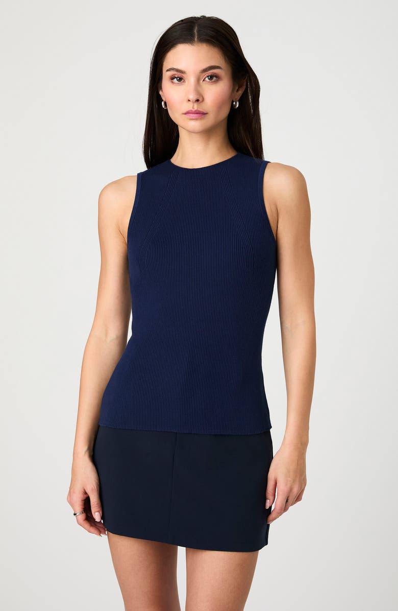 French Connection Azra Twill Miniskirt, Alternate, color, Marine