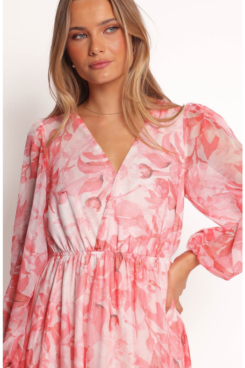 Anisa Long Sleeve Maxi Dress, Alternate, color, PINK FLORAL
