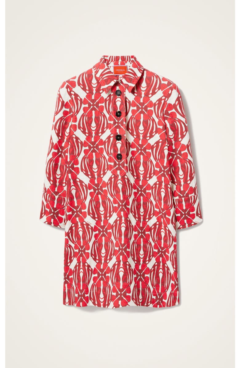 La DoubleJ Short Artemis Dress, Alternate, color, Clover Red