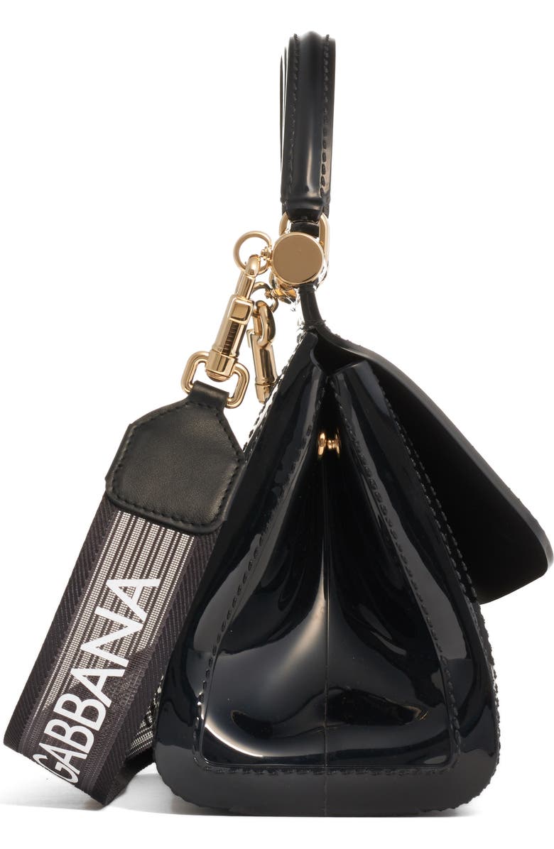 Dolce&Gabbana Small Miss Sicily Translucent Satchel, Alternate, color,