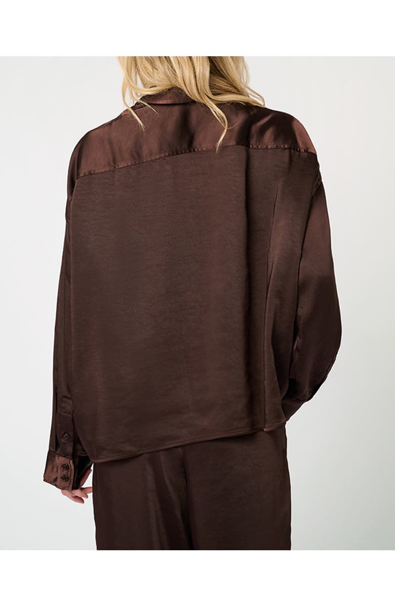 WeWoreWhat Cropped Button Front Shirt, Alternate, color, 