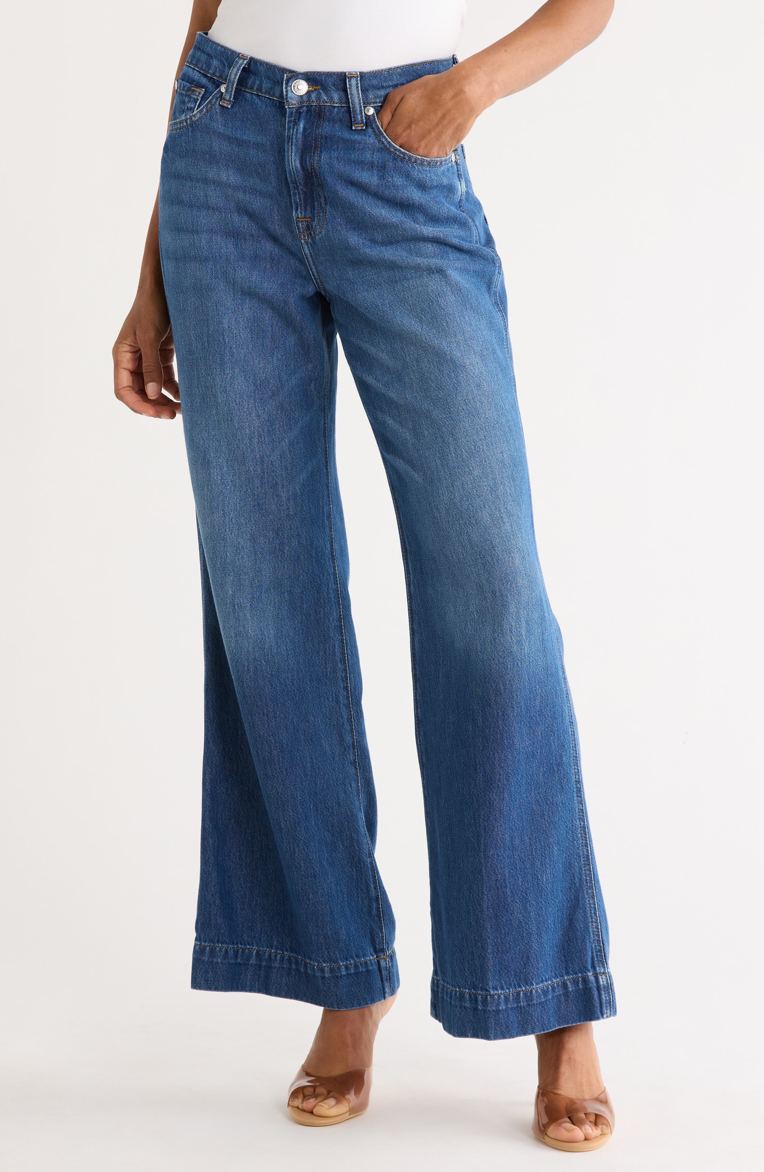 7 For All Mankind Modern Dojo High Waist Flare Jeans
