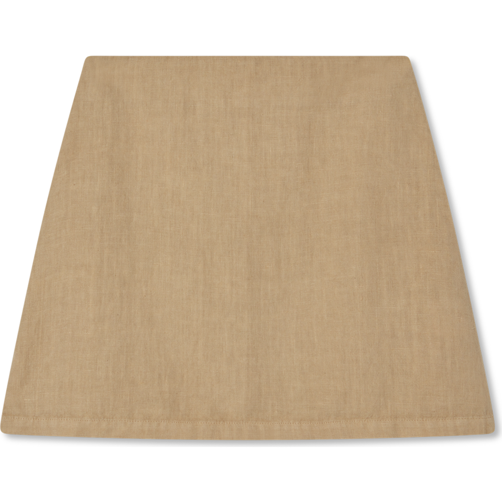 Vir Vita Ines Linen Mini Skirt In Neutral