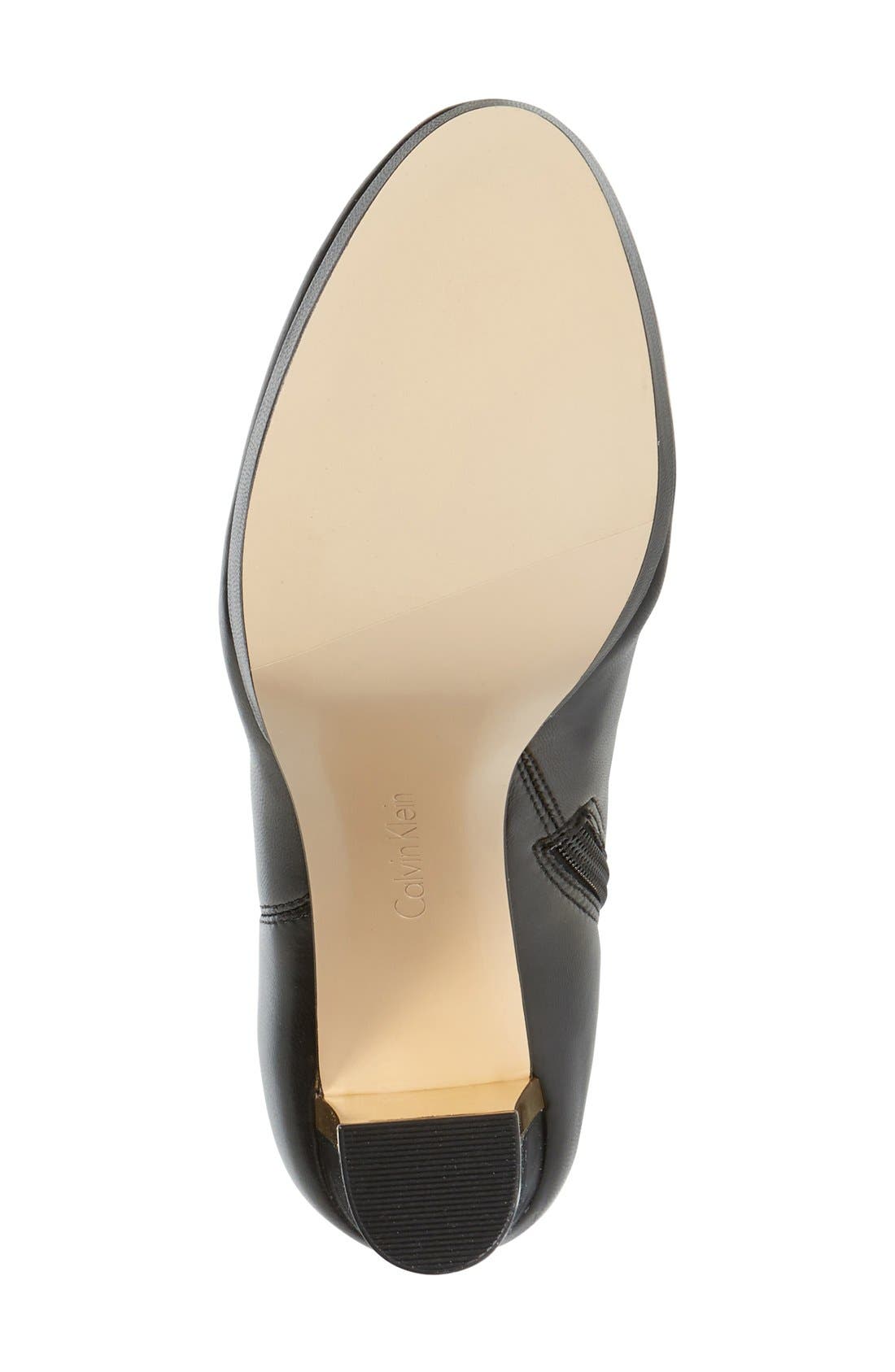 'Polomia' Platform Over the Knee Boot, Alternate, color, BLACK LEATHER