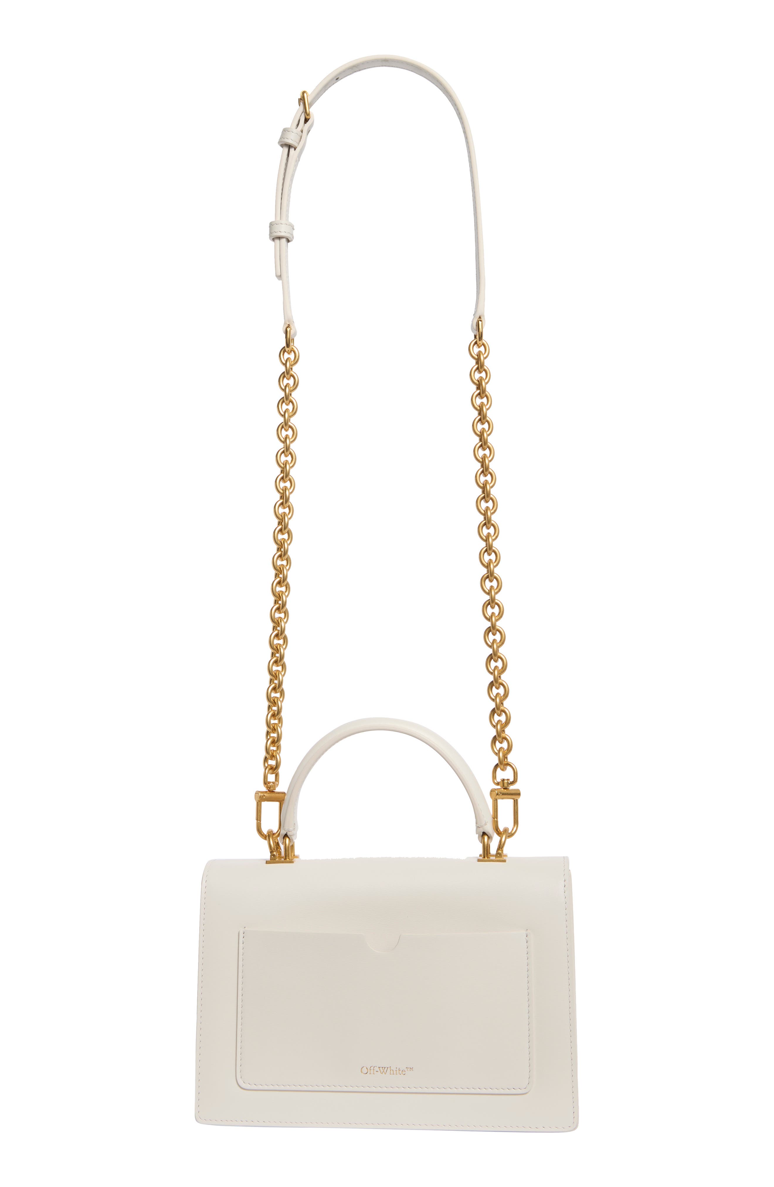 Off-White Jitney 1.4 Leather Top Handle Bag, Alternate, color, 