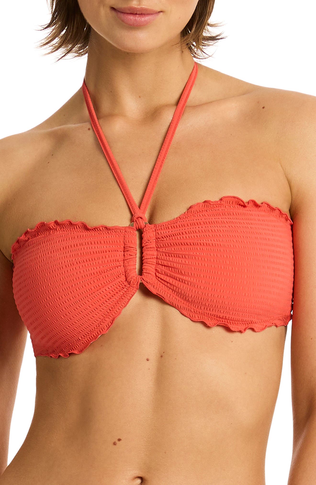 Sea Level Messina Ring Bandeau Bikini Top