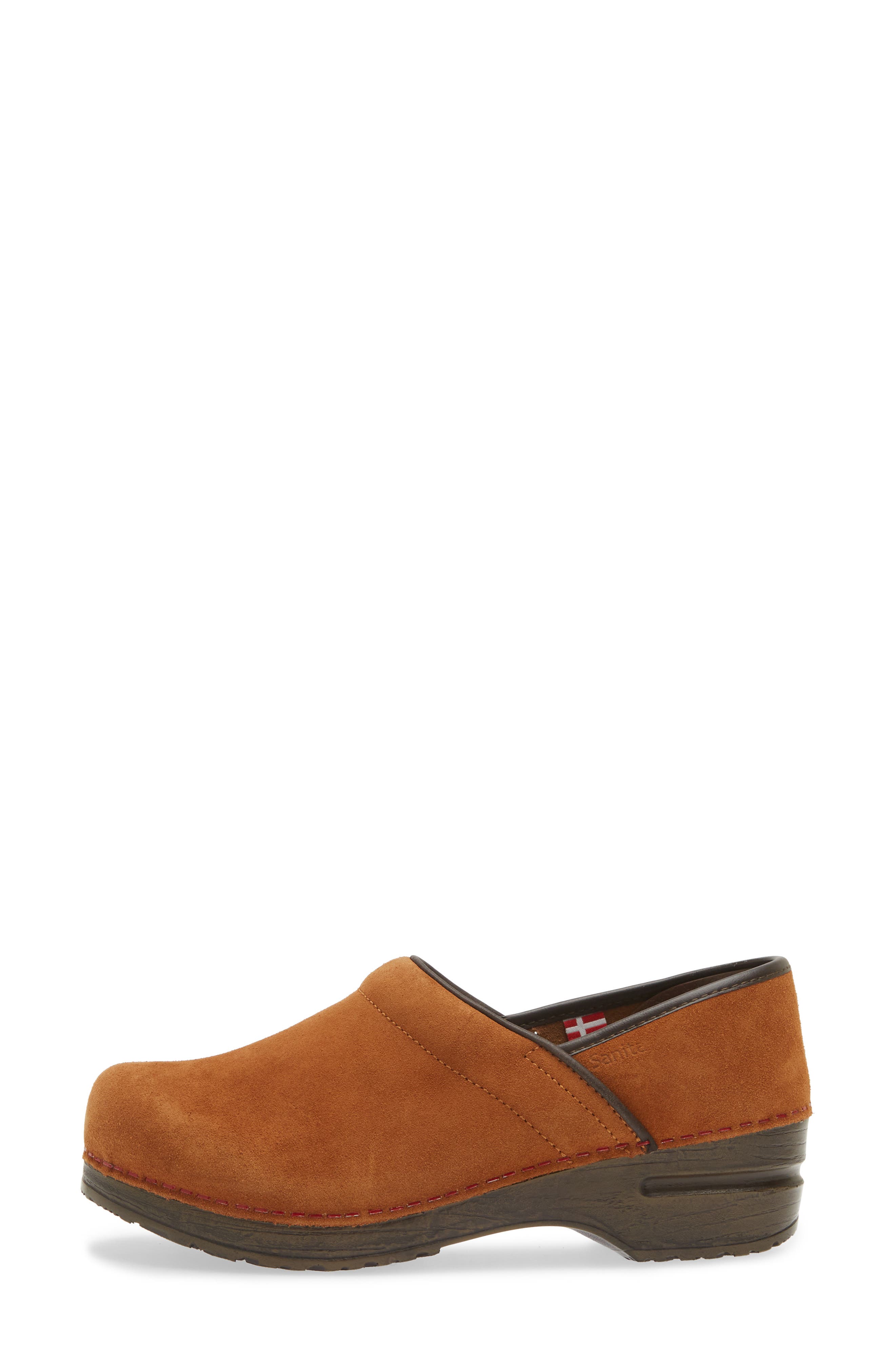 Nina Clog, Alternate, color, COGNAC
