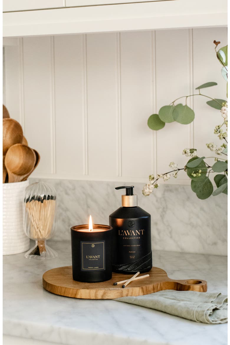 Fresh Linen Hand Soap, Alternate, color, BLACK