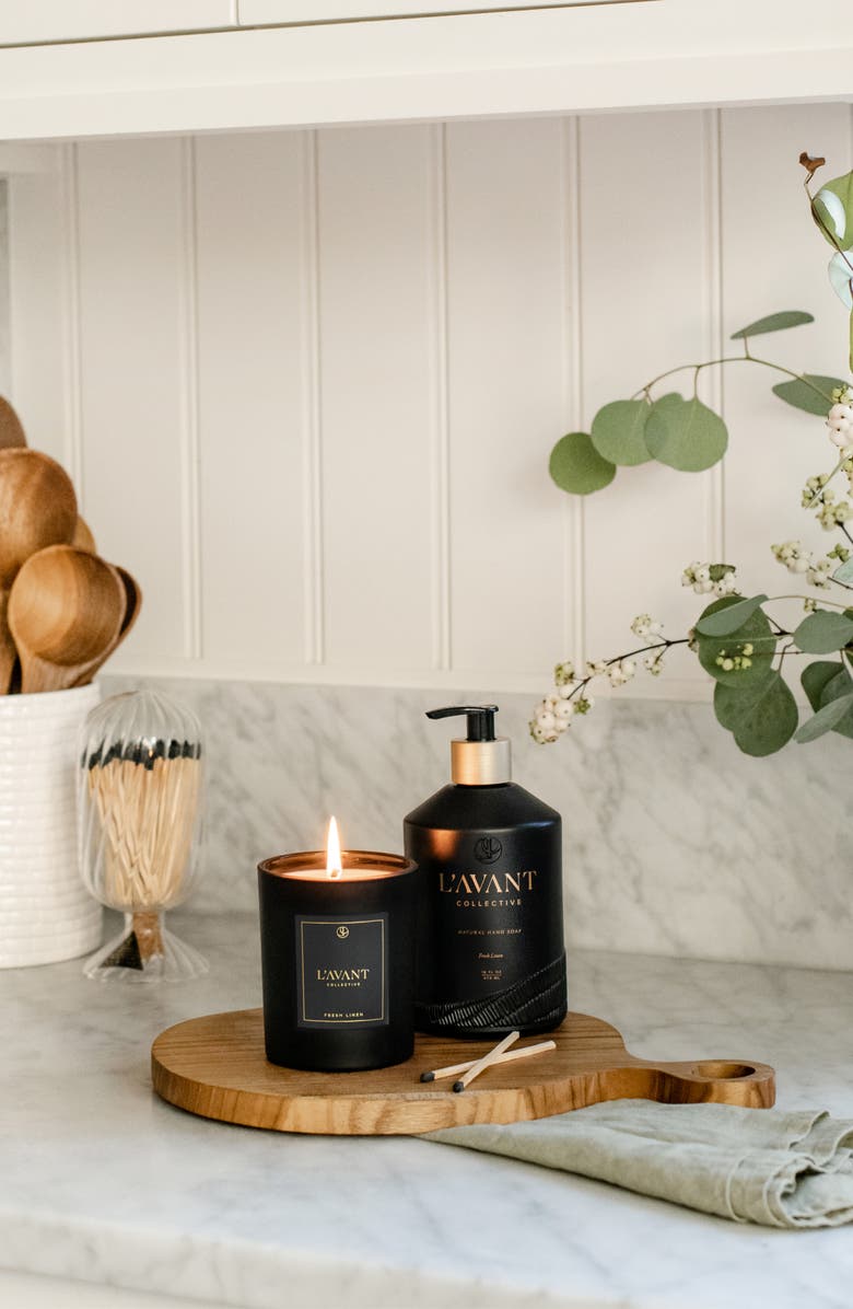 L'AVANT Collective Fresh Linen Hand Soap, Alternate, color, Black