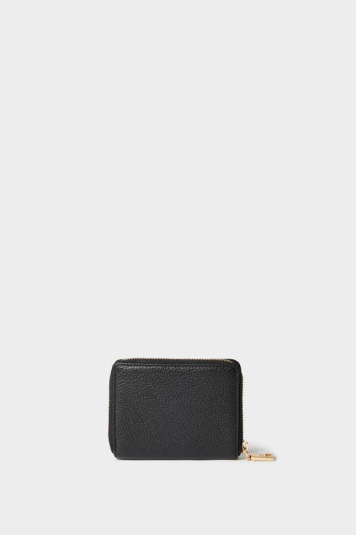 Osprey London The Core Small Leather Zip Around Purse In Black