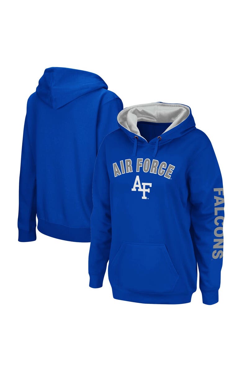 COLOSSEUM Women's Colosseum Royal Air Force Falcons Loud and Proud Pullover Hoodie, Main, color, Royal