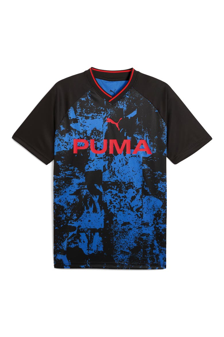 Logo Jersey, Main, color, PUMA BLACK-TEAM REGAL RED
