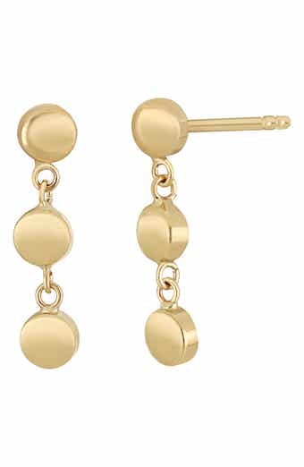 Bony Levy 14K Gold Linear Drop Earrings