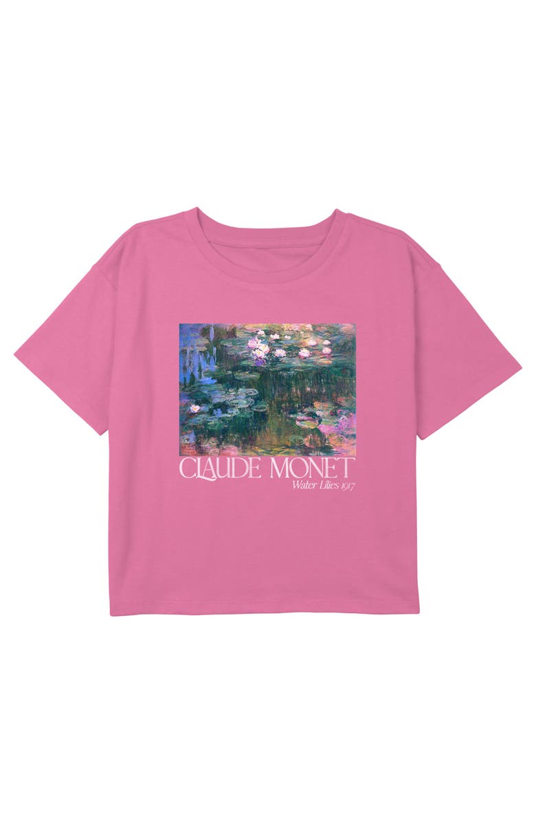 Lost Gods Girl's Lost Gods Claude Monet Water Lilies 1917  Graphic T-Shirt, Main, color, Light Pink