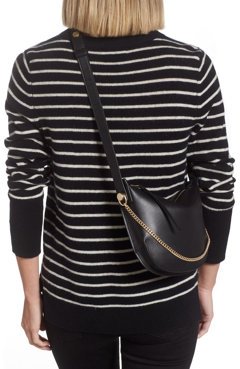 AllSaints Josephine Leather Crossbody Bag, Alternate, color,