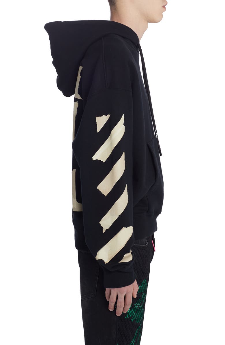 Off-White Tape Arrows Hoodie, Alternate, color,