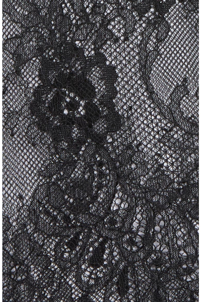 Chantilly Lace Long Gloves, Alternate, color, BLACK