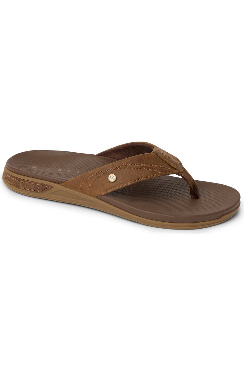 Reef Phantom Lux Leather Flip Flop, Main, color, Toffee