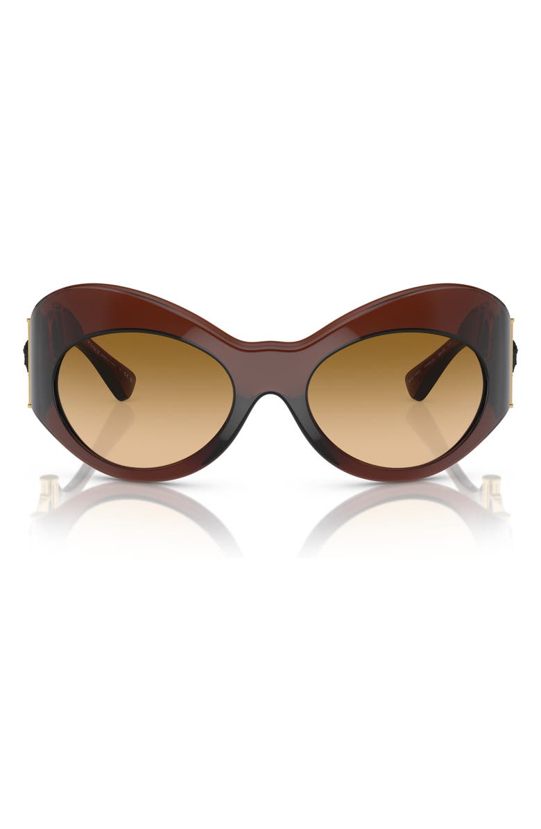 Versace 58mm Irregular Sunglasses, Main, color, 