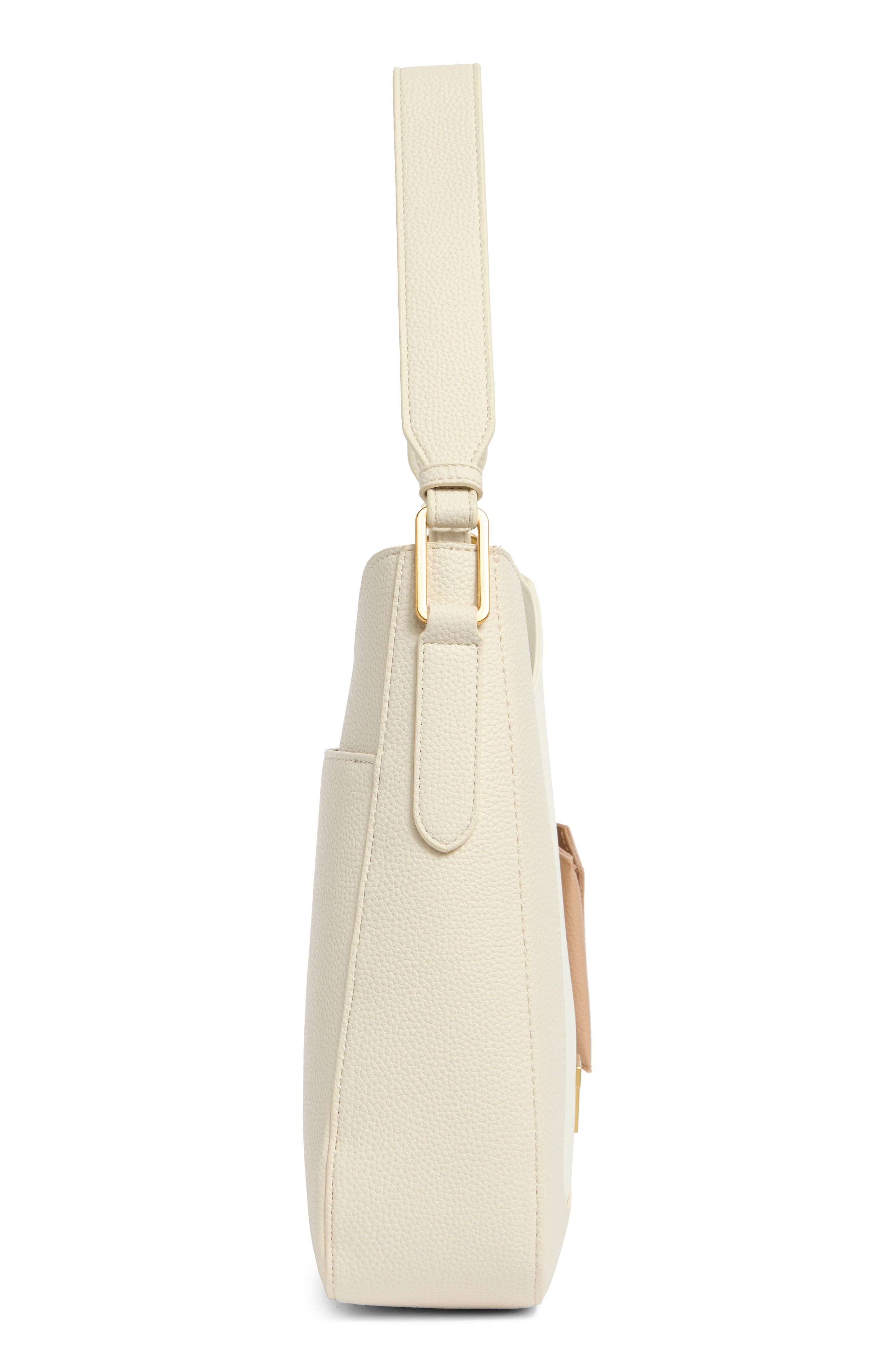 T Tahari Jody Shoulder Bag, Alternate, color, Eggshell Block