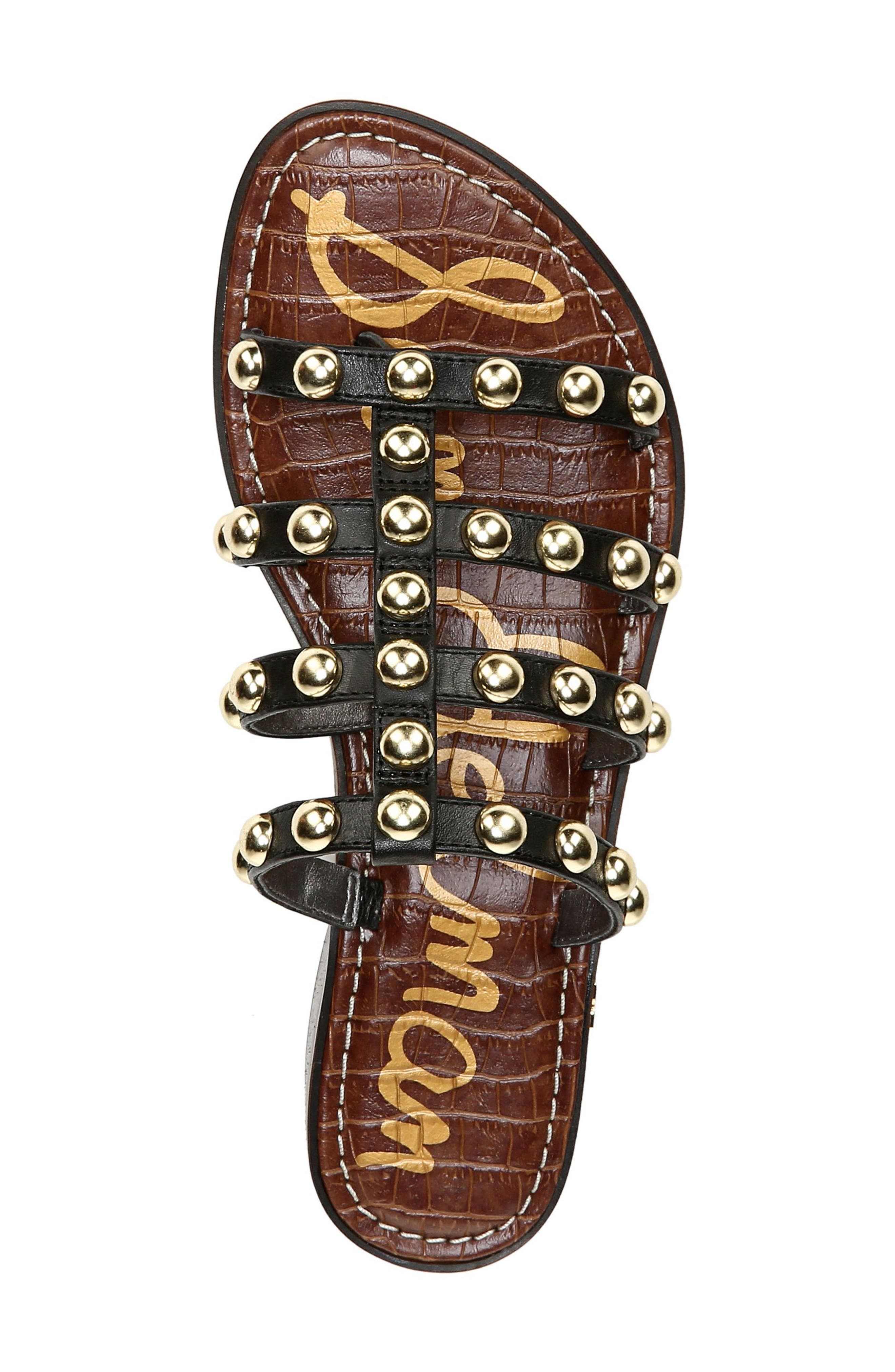 Sam Edelman Juniper Studded Gladiator Slide Sandal, Alternate, color, 
