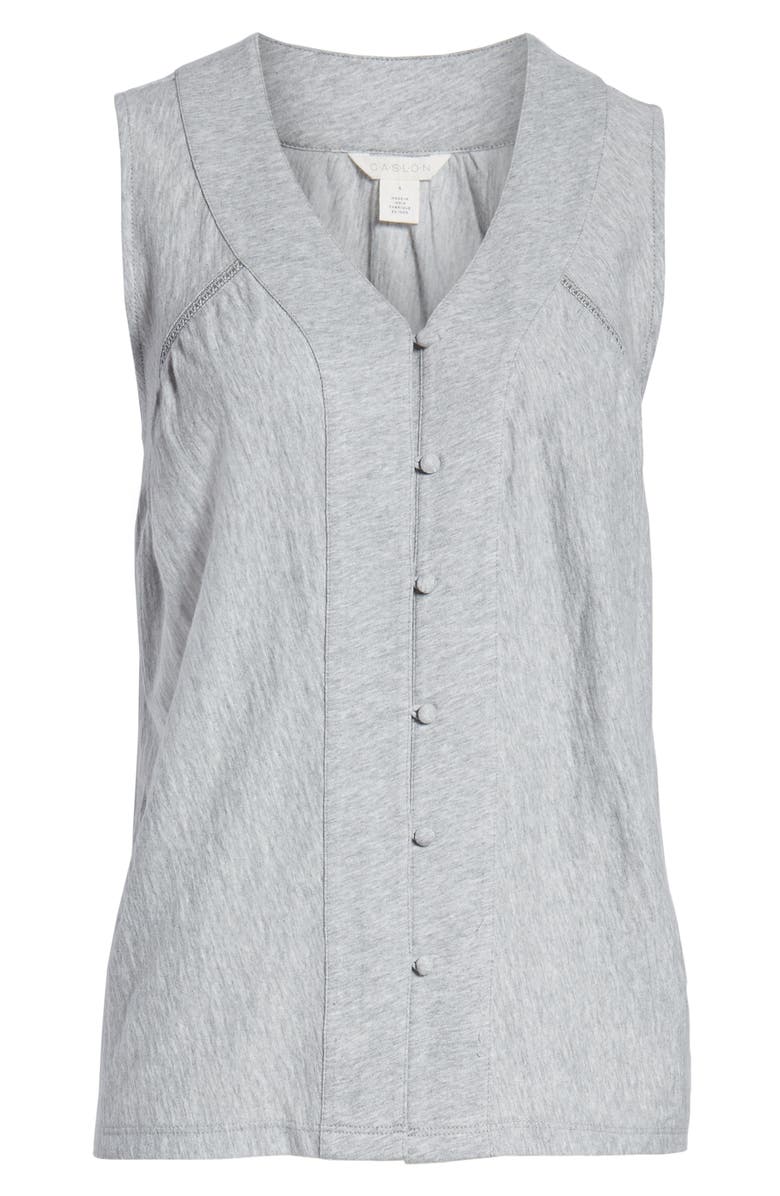 Caslon<sup>®</sup> Button Front Swing Tank, Alternate, color,