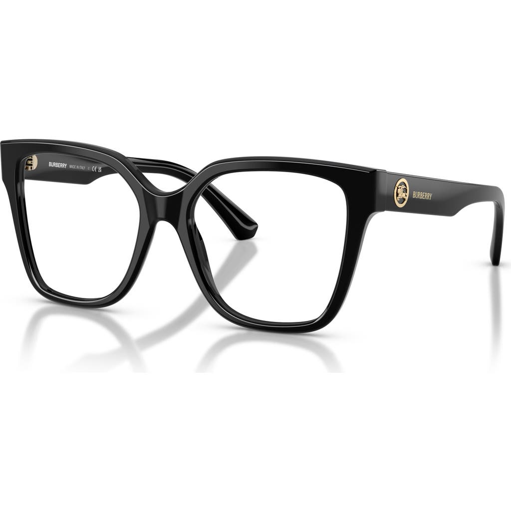 Burberry 53mm Square Optical Glasses In Black