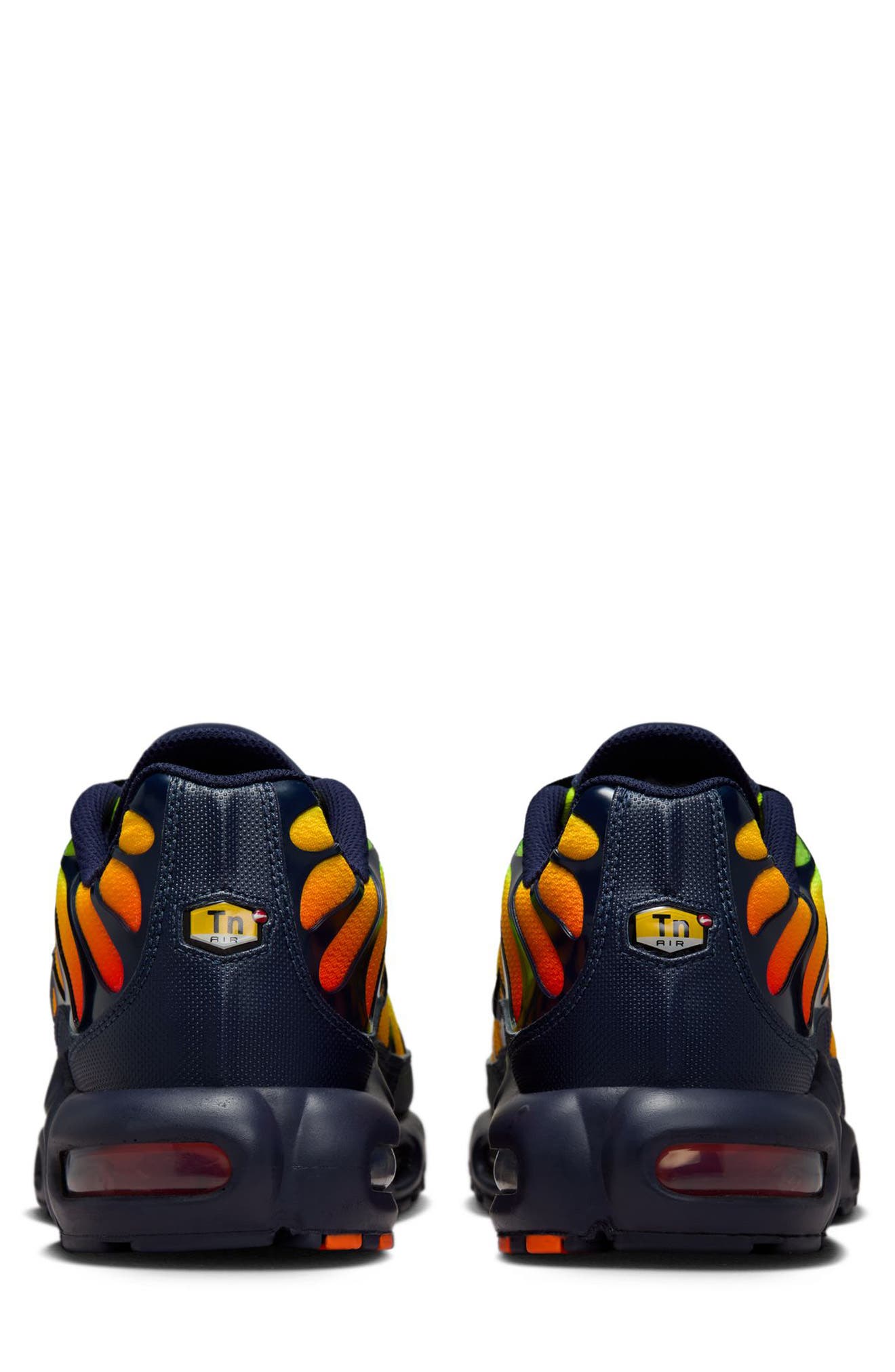 Air Max Plus Sneaker, Alternate, color, LEMON/ CRIMSON/ ORANGE/ BLUE