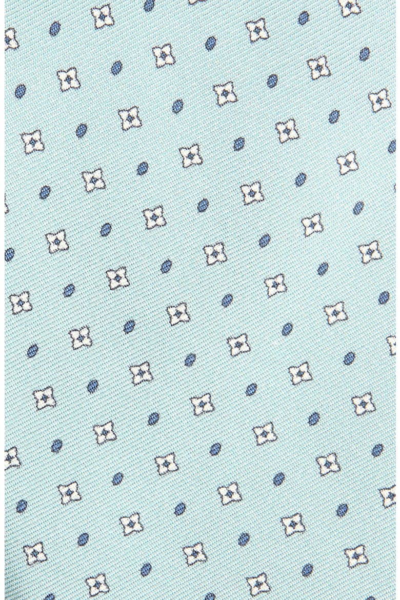 Medallion Silk Tie, Alternate, color, LIGHT GREEN