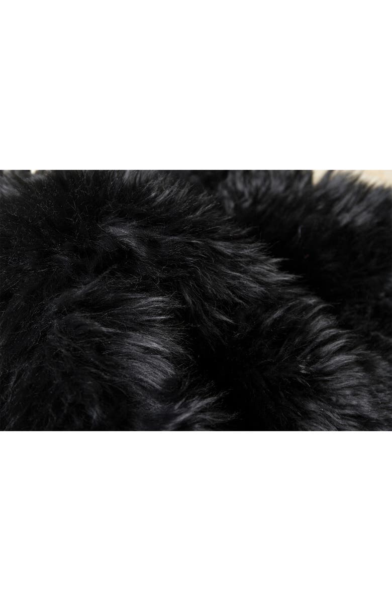 NATURAL New Zealand Rectangular Sheepskin Throw, Alternate, color, Black