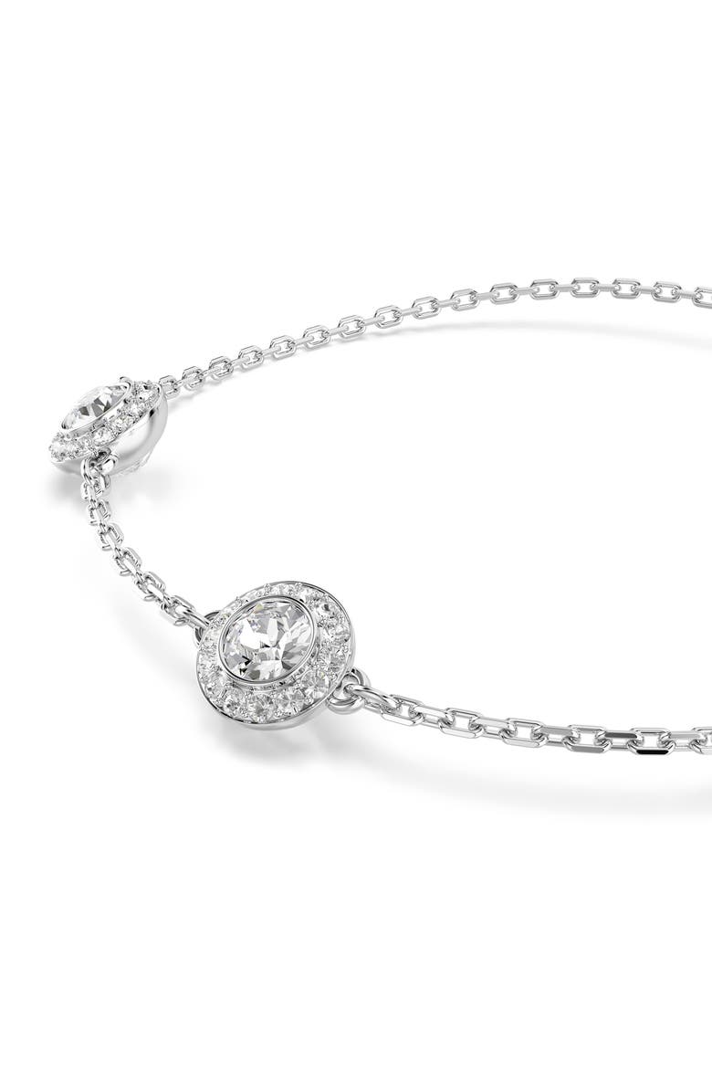 Swarovski Una Double Sided Bracelet, Alternate, color, White/ Silver