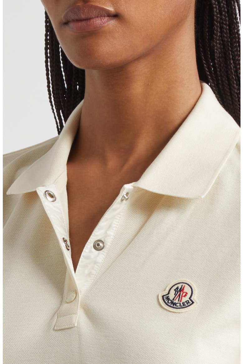 Logo Patch Cotton Piqué Polo, Alternate, color, SILK WHITE