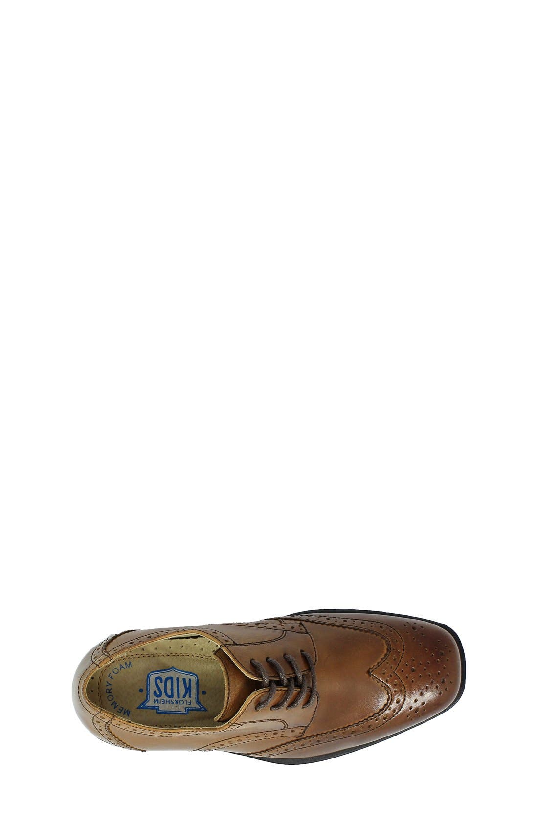 Florsheim 'Reveal' Wingtip Oxford, Alternate, color, Cognac Leather