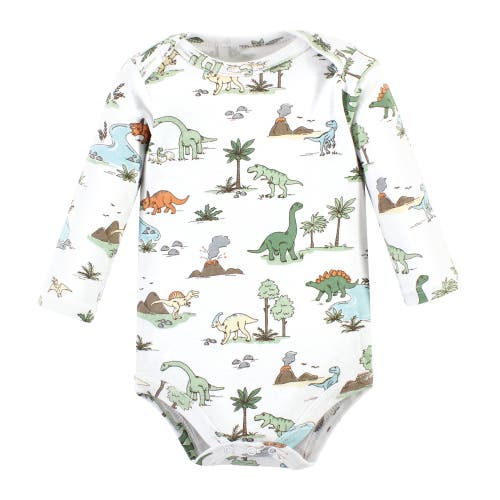 Hudson Baby Cotton Long-sleeve Bodysuits 5-pack In Multi