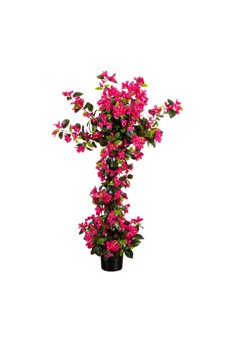 4-ft UV Resistant Artificial Spiral Bougainvillea Tree, Main, color, Pink