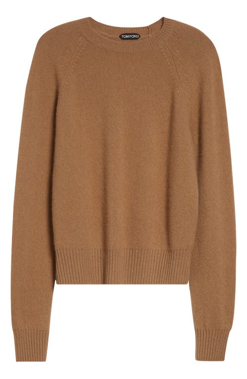 Tom Ford Raglan-sleeve Cashmere Sweater In Brown