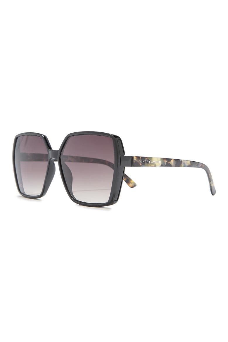 67mm Square Sunglasses, Alternate, color, BLACK TORTOISE