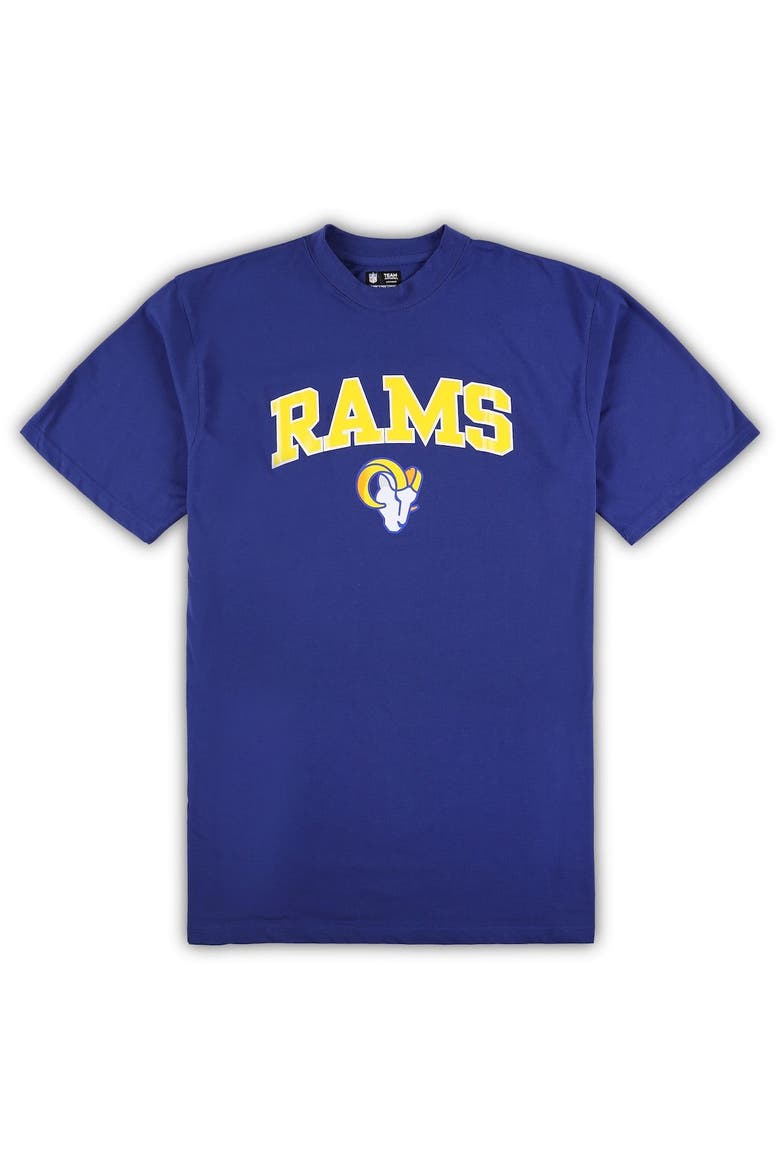 Men's Concepts Sport Royal/Heather Gray Los Angeles Rams Big & Tall T-Shirt & Pajama Pants Sleep Set, Alternate, color, Royal
