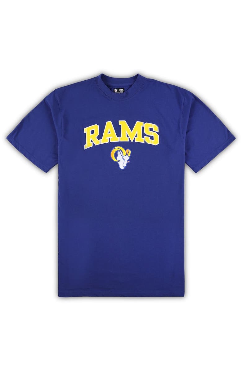 CONCEPTS SPORT Men's Concepts Sport Royal/Heather Gray Los Angeles Rams Big & Tall T-Shirt & Pajama Pants Sleep Set, Alternate, color, Royal